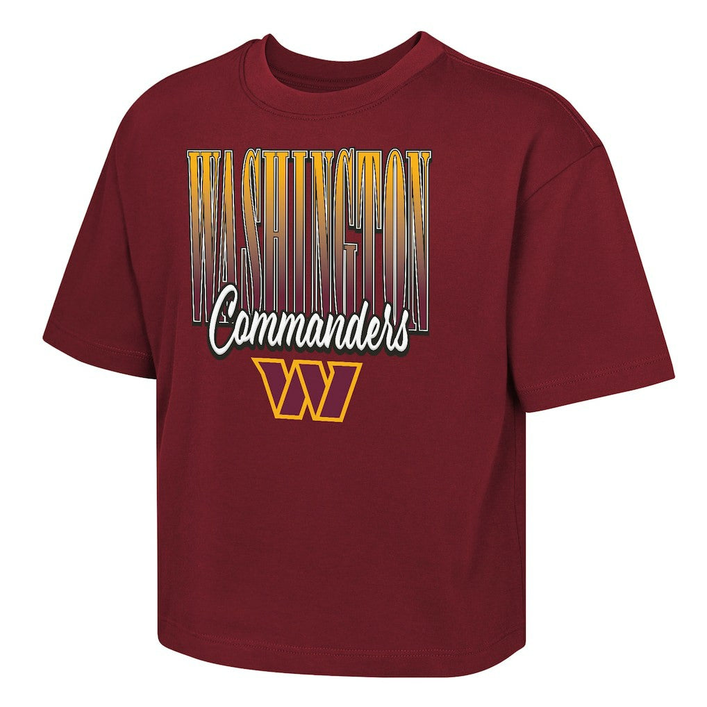 Washington Commanders Outerstuff Girls Youth Big City Boxy T-Shirt - Burgundy on sale