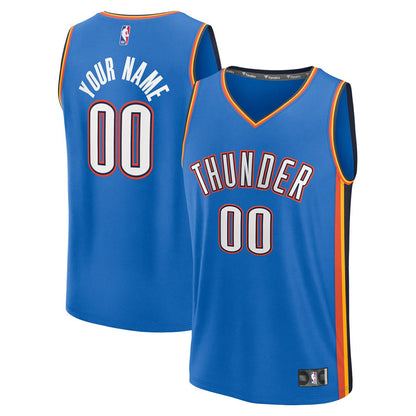 Oklahoma City Thunder Fast Break Custom Jersey - Icon Edition - Blue | Fanatics discount