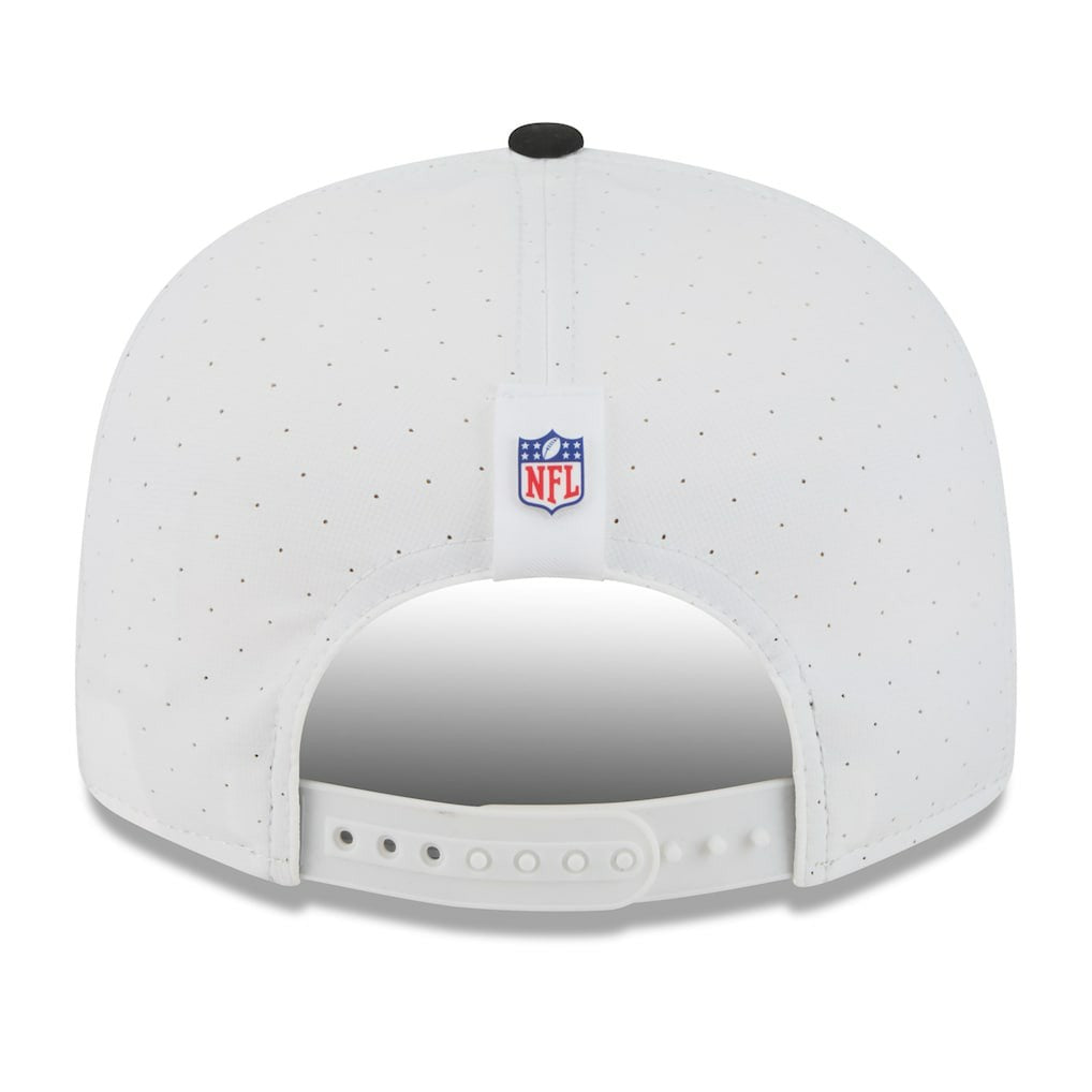 Pittsburgh Steelers New Era 2025 NFL Training Camp Split Panel 9FIFTY Snapback Hat - White/Black for sale