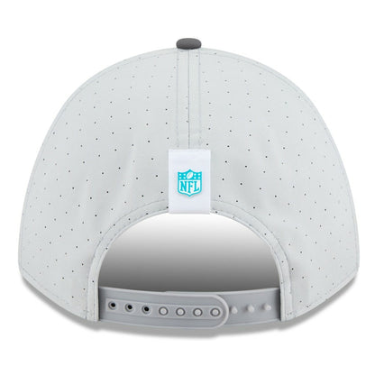 Miami Dolphins New Era 2025 NFL Training Camp A-Frame 9FORTY Adjustable Hat - Gray/Graphite on sale