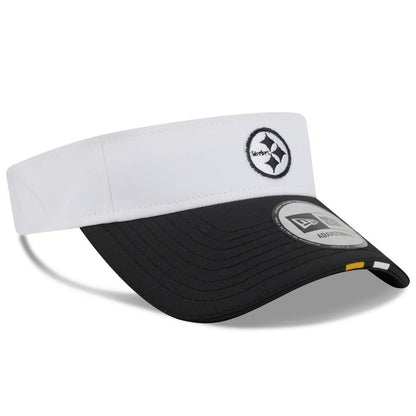 Pittsburgh Steelers New Era 2025 NFL Training Camp Adjustable Visor - White/Black sale