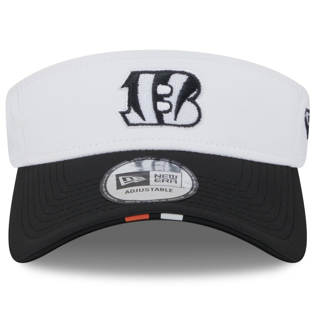 Cincinnati Bengals New Era 2025 NFL Training Camp Adjustable Visor - White/Black for sale