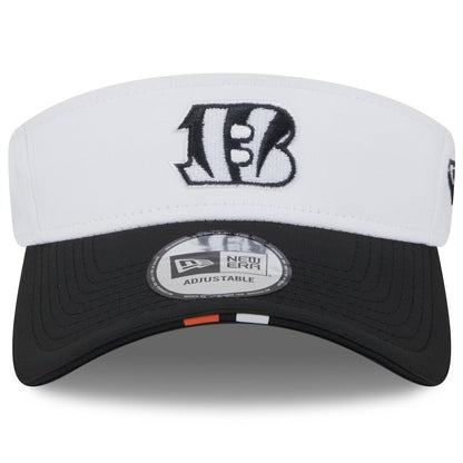 Cincinnati Bengals New Era 2025 NFL Training Camp Adjustable Visor - White/Black for sale