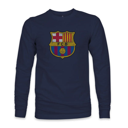 Barcelona 1863FC Color Badge Long Sleeve T-Shirt - Navy on sale