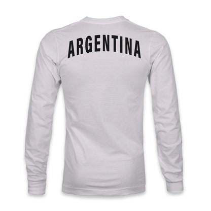 Argentina National Team 1863FC Back Team Arch Long Sleeve T-Shirt - Gray shop