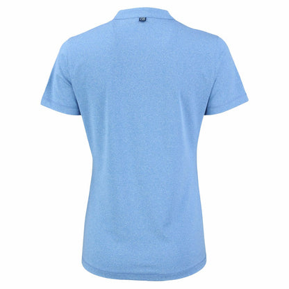 Milwaukee Brewers Cutter & Buck Forge Heathered Stretch Blade Top - Heather Powder Blue