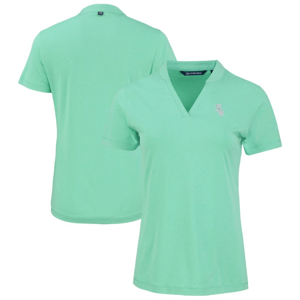 Chicago White Sox Cutter & Buck Forge Heathered Stretch Blade Top - Heather Mint