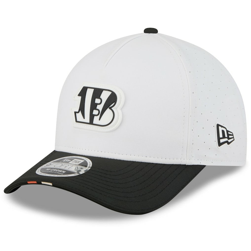 Cincinnati Bengals New Era Preschool 2025 NFL Training Camp A-Frame 9FORTY Adjustable Hat - White/Black outlet