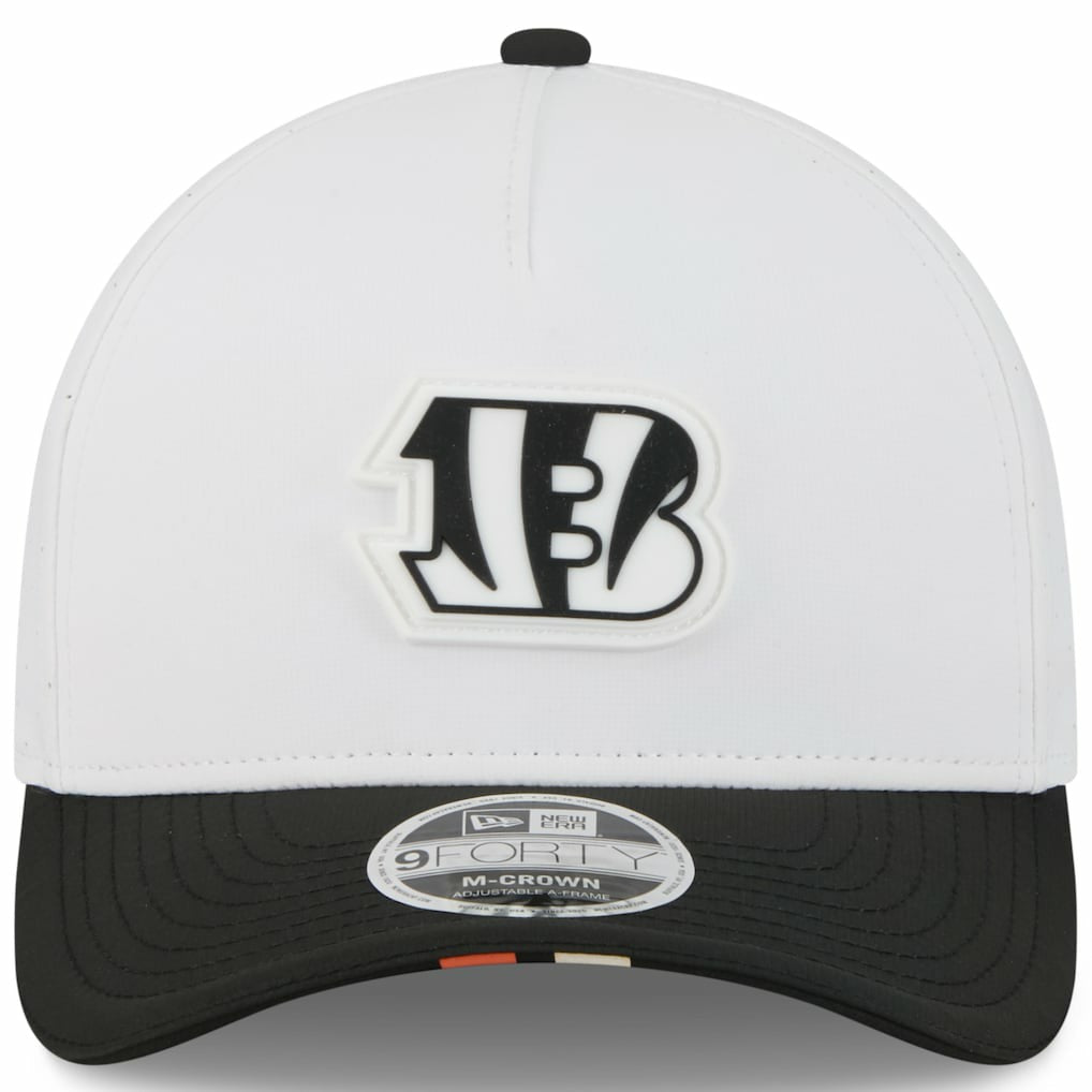 Cincinnati Bengals New Era Preschool 2025 NFL Training Camp A-Frame 9FORTY Adjustable Hat - White/Black outlet