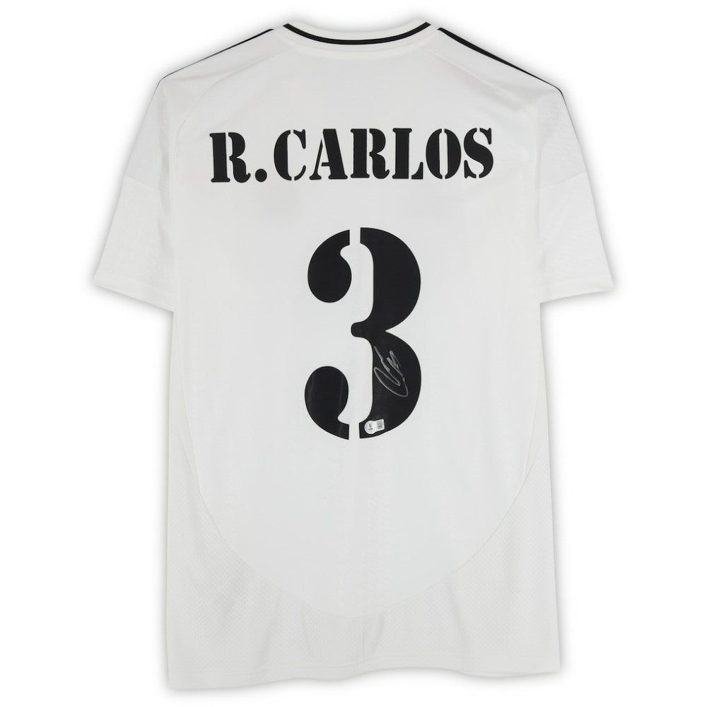 Roberto Carlos Real Madrid Autographed 2024-25 White Home Jersey - BAS | Fanatics online