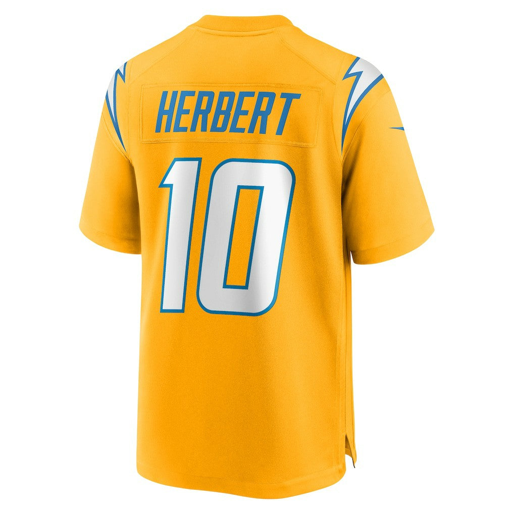 Justin Herbert Los Angeles Chargers Youth Alternate Charger Power Game Player Jersey - Gold | Nike for sale