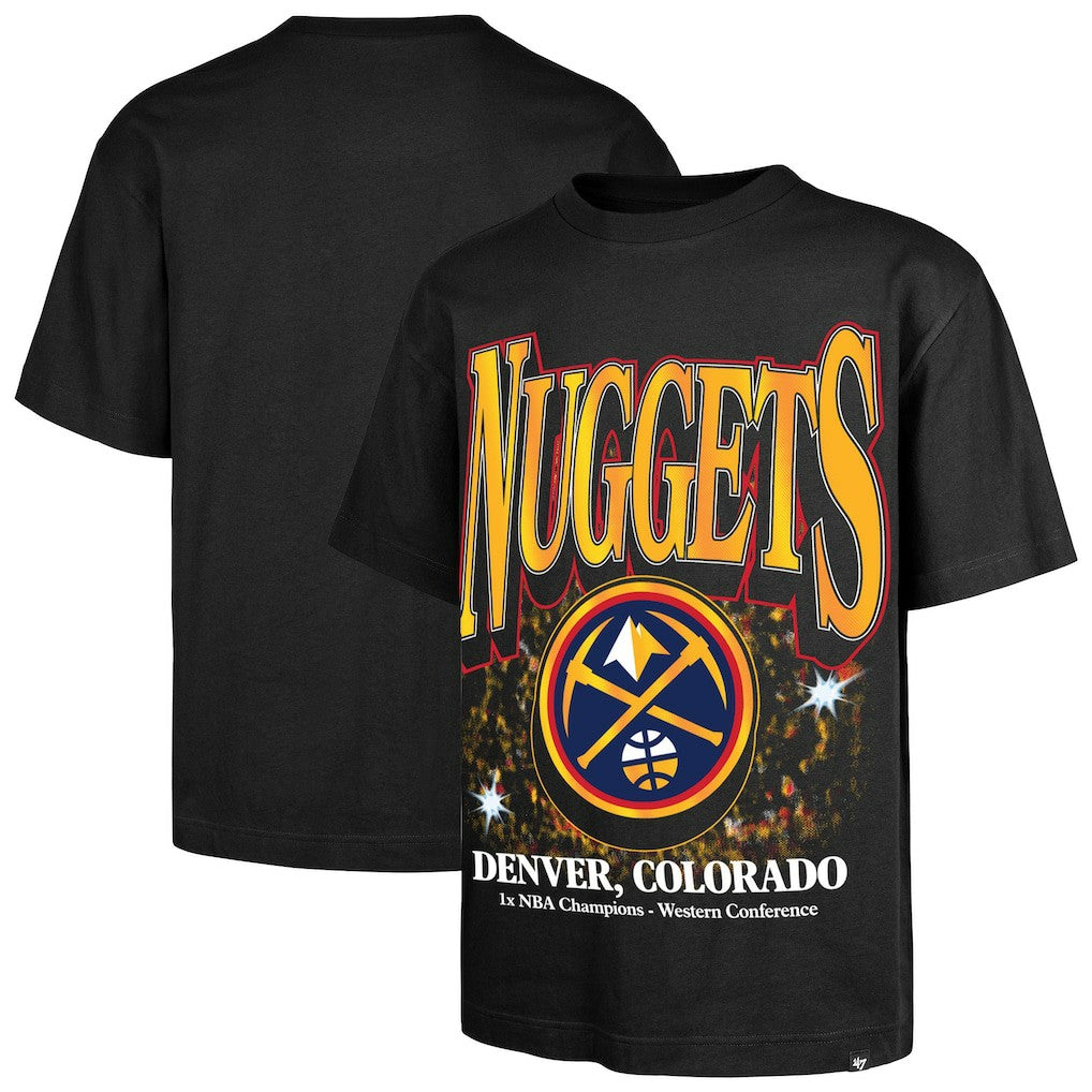 Denver Nuggets '47 Past Champs Collection Flashbulb Foundation T-Shirt sale - Black | 47 brand shop