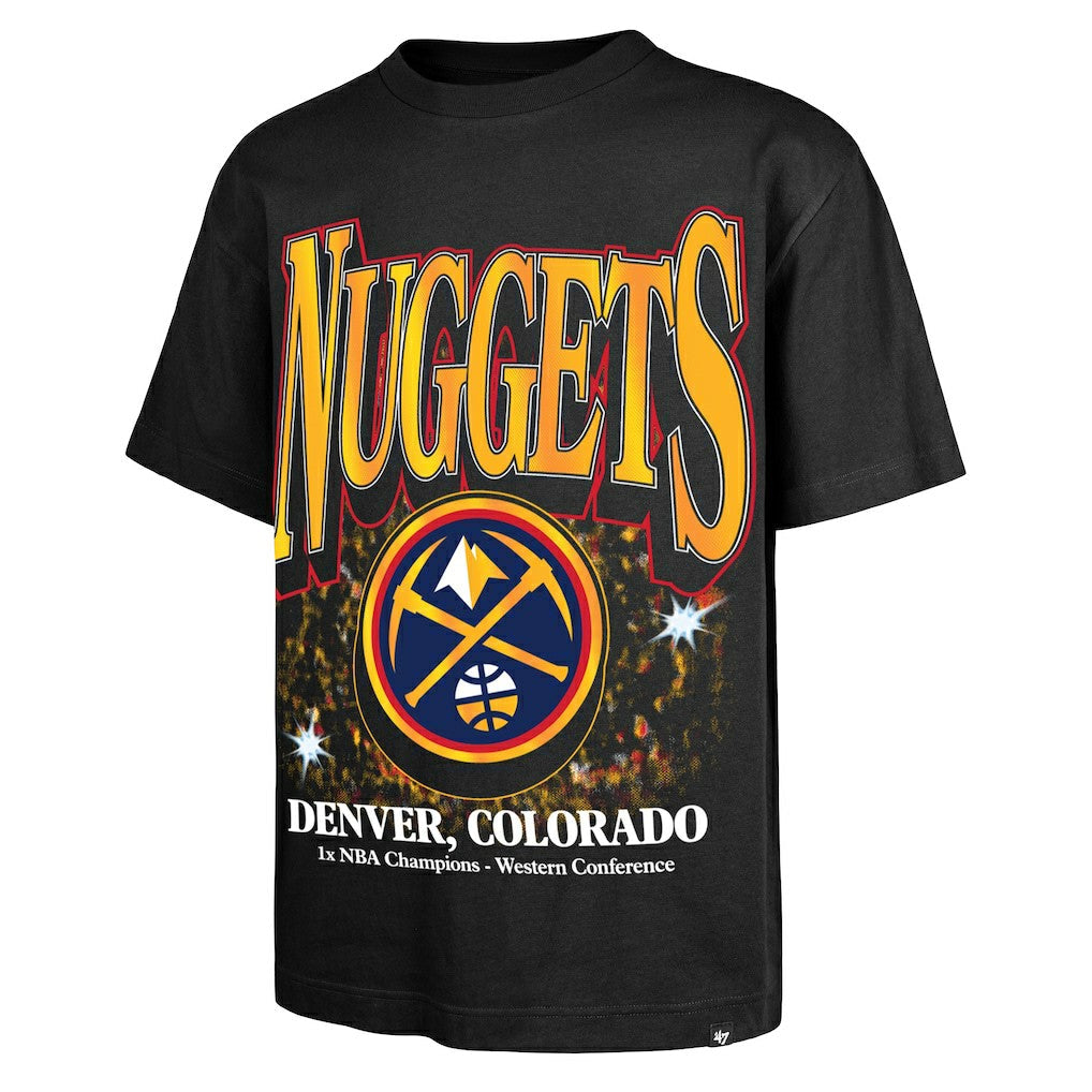 Denver Nuggets '47 Past Champs Collection Flashbulb Foundation T-Shirt sale - Black | 47 brand shop