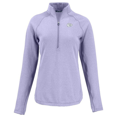 Kansas City Chiefs Cutter & Buck Women's Peshastin Eco Fleece Recycled Half-Zip Top - Purple online