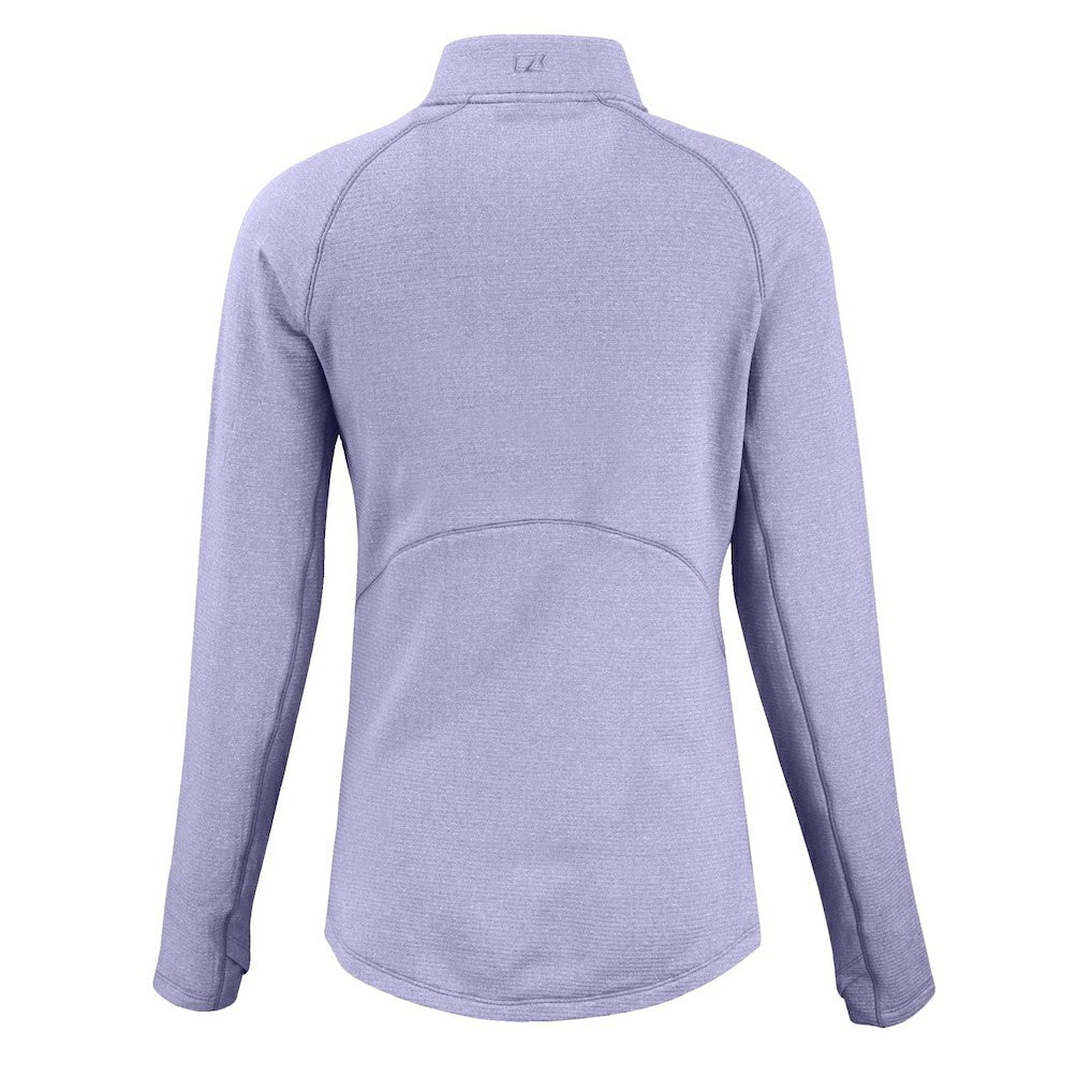 Kansas City Chiefs Cutter & Buck Women's Peshastin Eco Fleece Recycled Half-Zip Top - Purple online