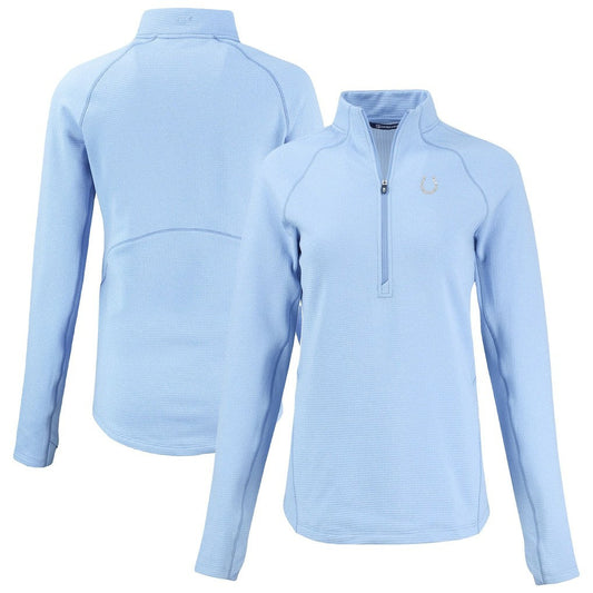 Indianapolis Colts Cutter & Buck Women's Peshastin Eco Fleece Recycled Half-Zip Top - Powder Blue cheap