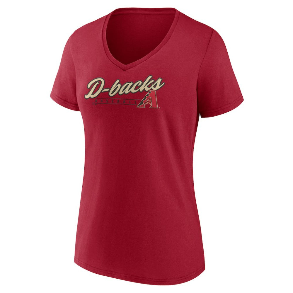 Arizona Diamondbacks Women's One And Only V-Neck T-Shirt - Red