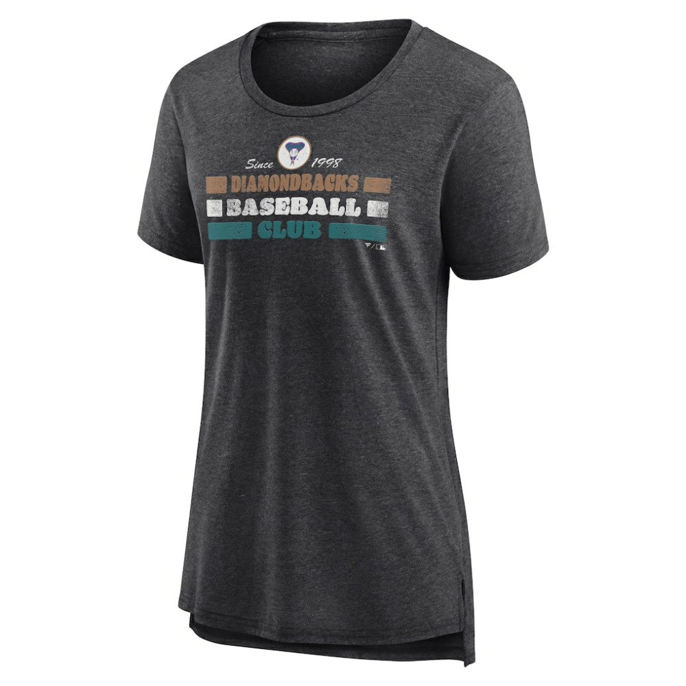 Arizona Diamondbacks Women's Power Swing Tri-Blend T-Shirt - Gray