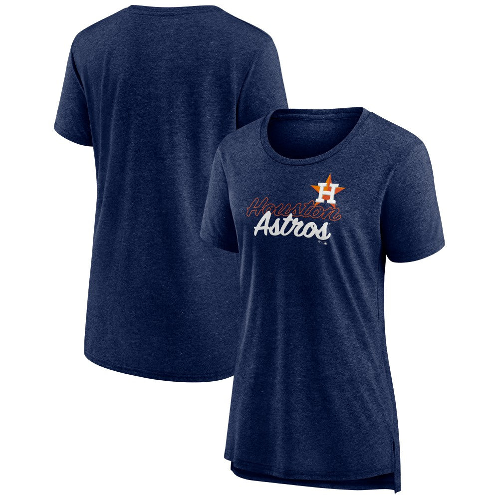 Houston Astros Women's Practice Time Tri-Blend T-Shirt - Navy
