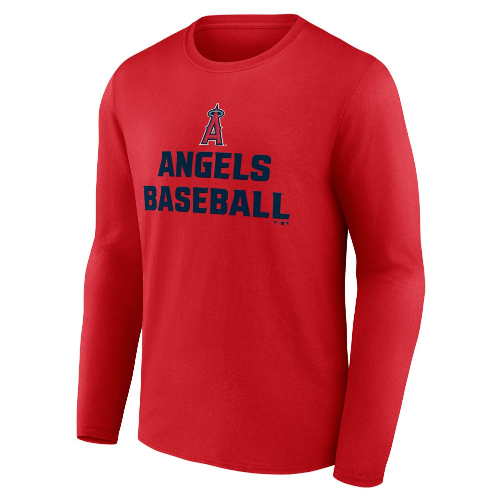 Los Angeles Angels Let's Go Long Sleeve T-Shirt - Red