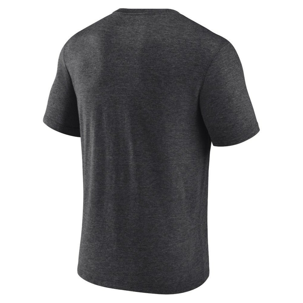 Miami Marlins Badge of Honor Tri-Blend T-Shirt - Charcoal