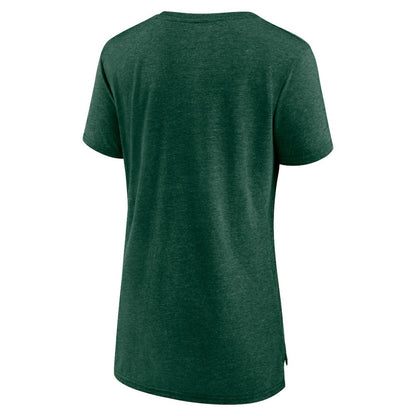 Athletics Women's Weathered Official Logo Tri-Blend T-Shirt - Green