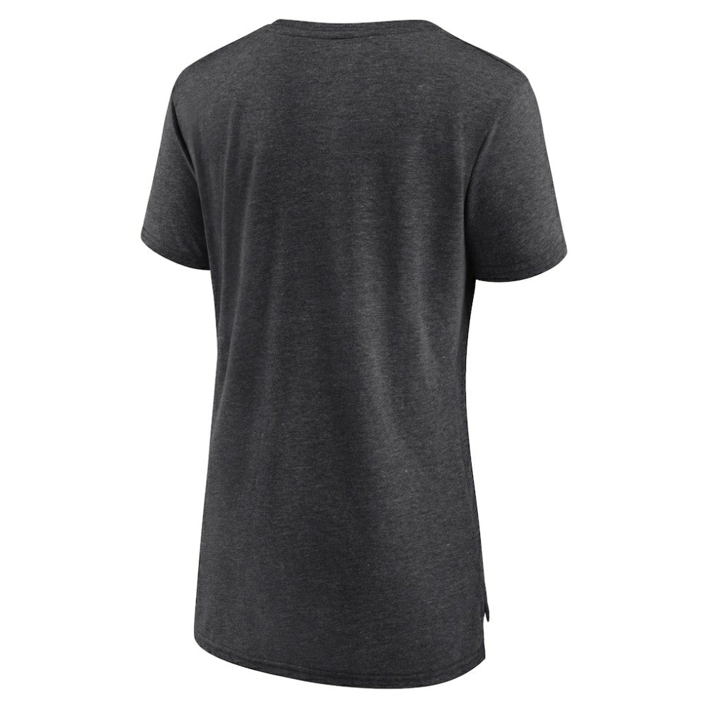 Pittsburgh Pirates Women's Power Swing Tri-Blend T-Shirt - Gray