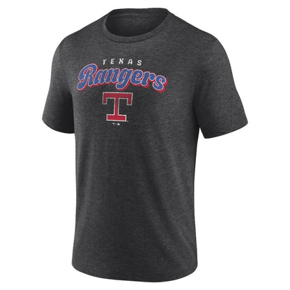 Texas Rangers Wonderment Tri-Blend T-Shirt - Charcoal