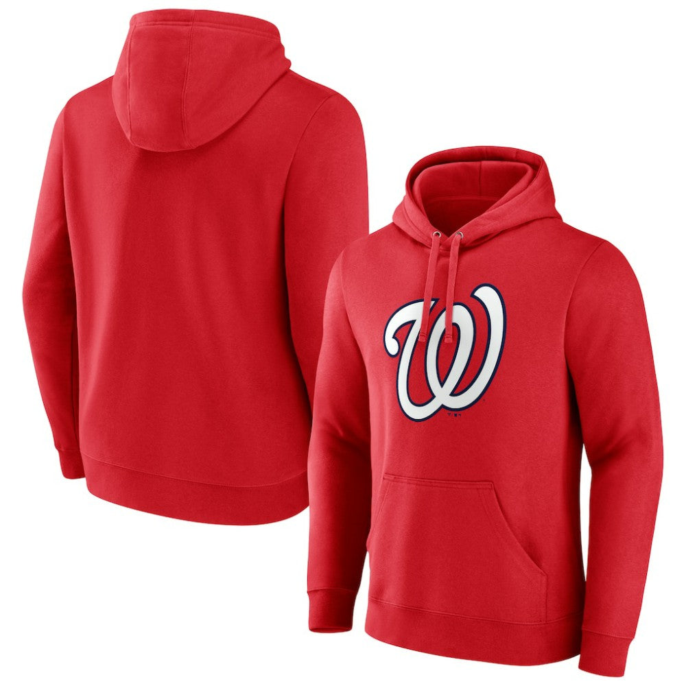 Washington Nationals Official Logo Pullover Hoodie - Red