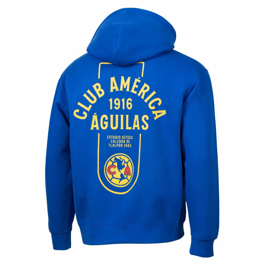 Club America Sport Design Sweden Streetwear Relaxed Pullover Hoodie - Royal for sale