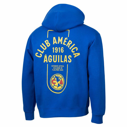 Club America Sport Design Sweden Streetwear Relaxed Pullover Hoodie - Royal for sale
