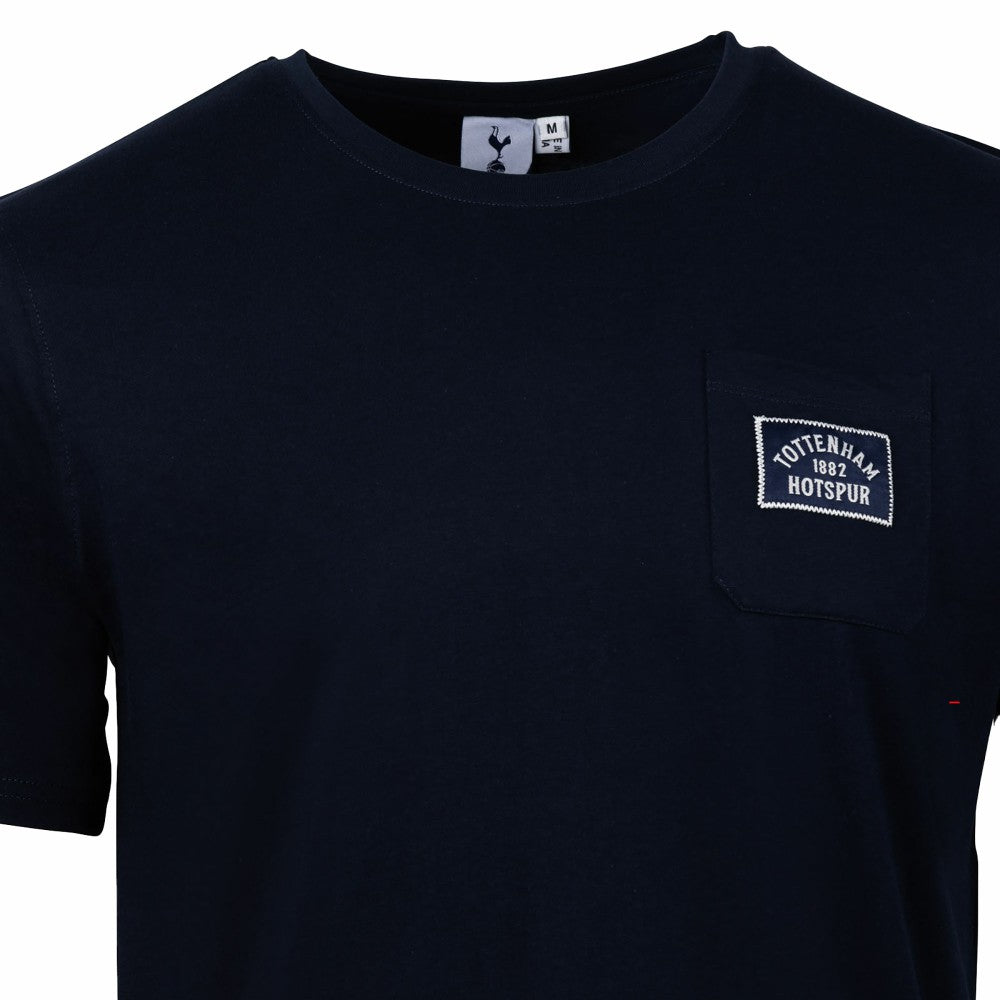 Tottenham Hotspur Sport Design Sweden Relaxed Post Match Pocket T-Shirt - Navy discount