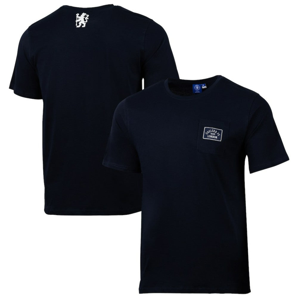 Chelsea Sport Design Sweden Relaxed Post Match Pocket T-Shirt - Navy on sale