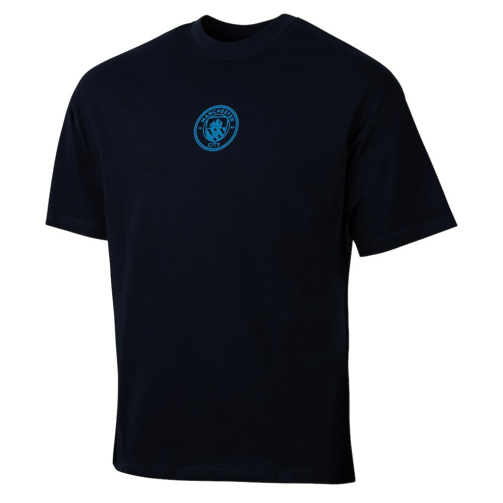 Manchester City Sport Design Sweden Youth Game Day Graphic T-Shirt - Navy for sale