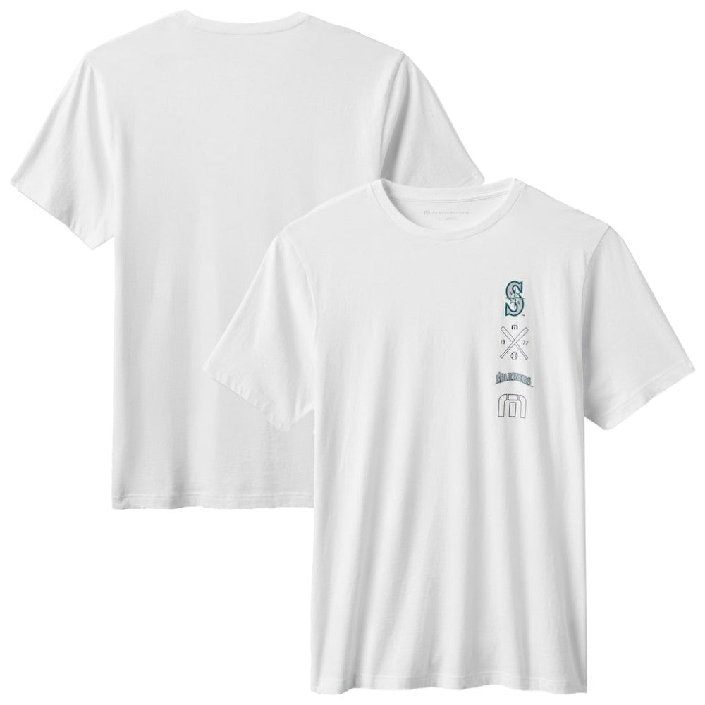 Seattle Mariners TravisMathew Sunset Slam 2.0 T-Shirt - White