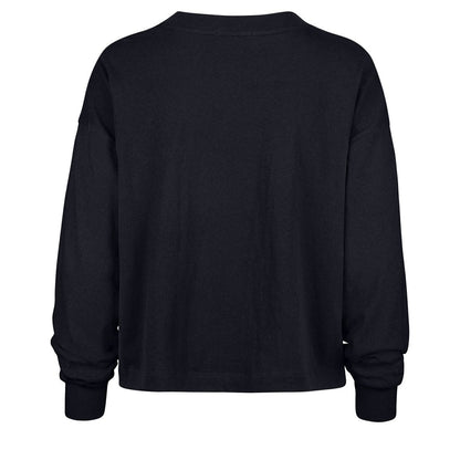 Denver Broncos '47 Women's Muse Sydney Long Sleeve Cropped T-Shirt - Navy sale