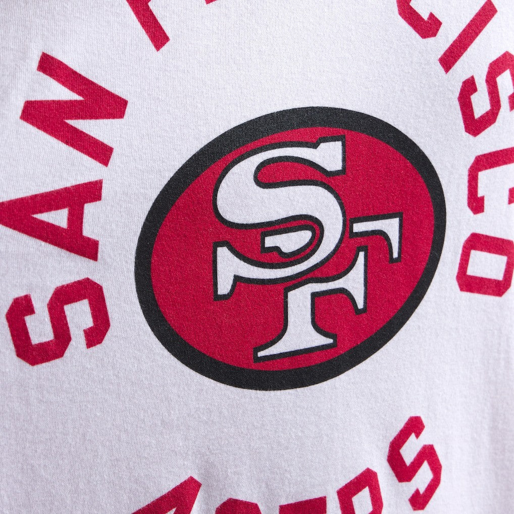 San Francisco 49ers x Todd Snyder Premium Jersey Mock Neck Tee - White discount