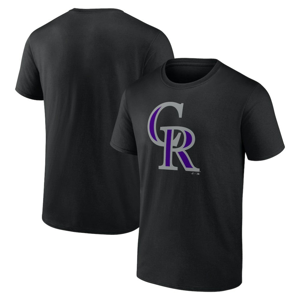 Colorado Rockies Profile Big & Tall Primary Logo T-Shirt - Black