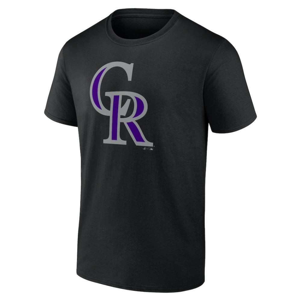 Colorado Rockies Profile Big & Tall Primary Logo T-Shirt - Black
