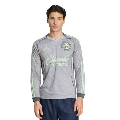 Club America 2025/26 Third Replica Long Sleeve Jersey - Gray | Adidas for sale