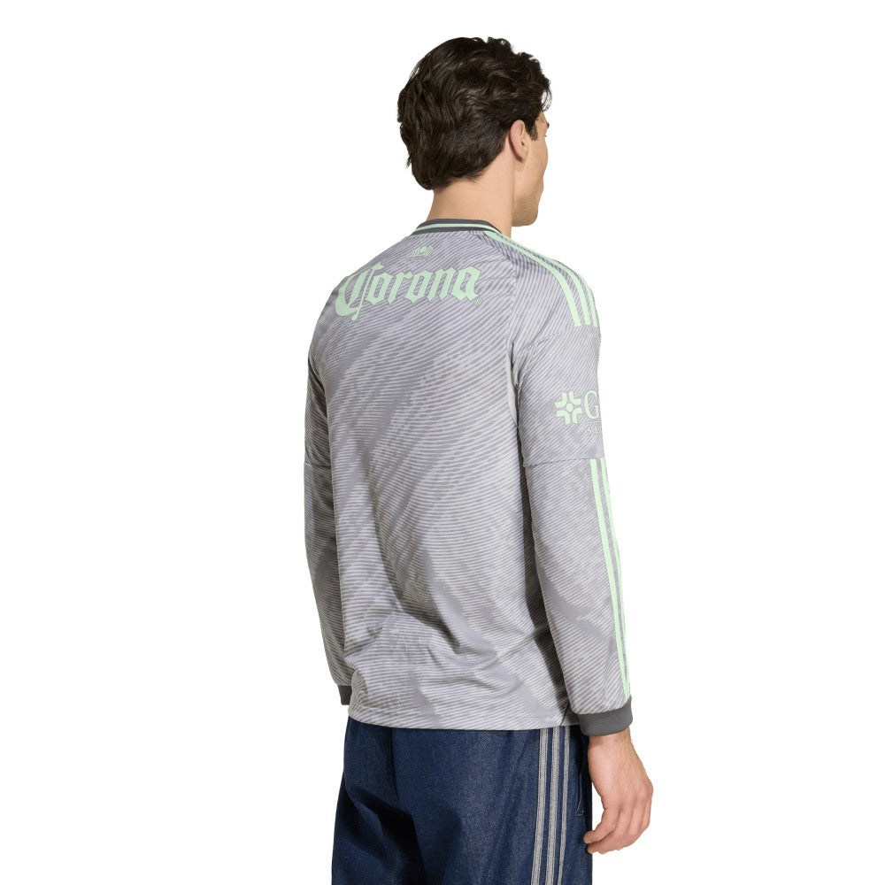 Club America 2025/26 Third Replica Long Sleeve Jersey - Gray | Adidas for sale