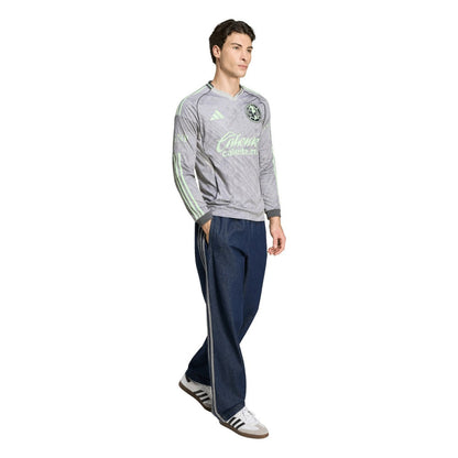 Club America 2025/26 Third Replica Long Sleeve Jersey - Gray | Adidas for sale