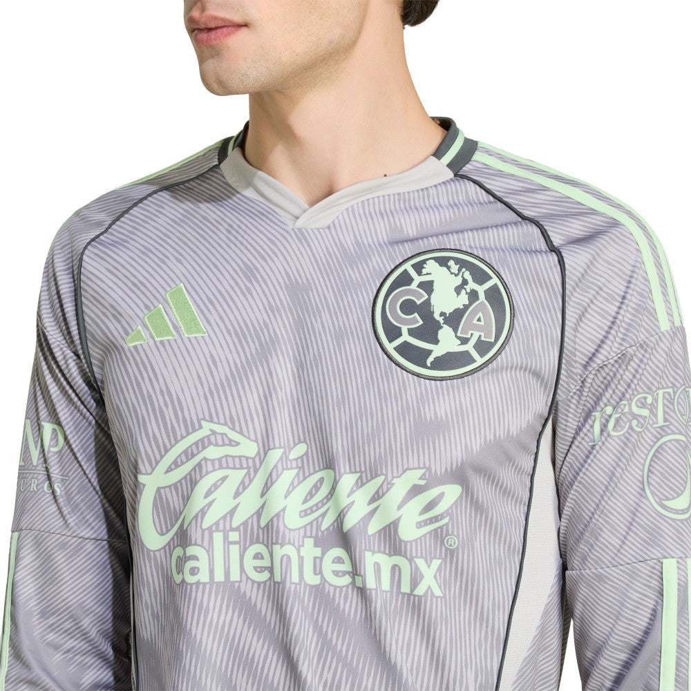 Club America 2025/26 Third Replica Long Sleeve Jersey - Gray | Adidas for sale
