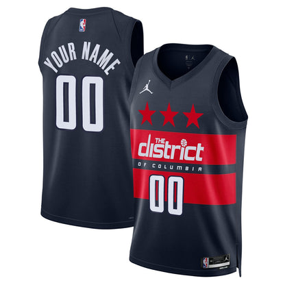 Washington Wizards Jordan Brand Unisex 2024/25 Custom Swingman Jersey - Statement Edition - Navy sale
