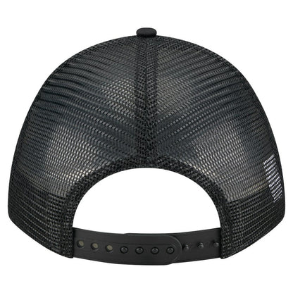 Washington Nationals City Initial 9FORTY A-Frame M-Crown Adjustable Trucker Hat - Black | New Era