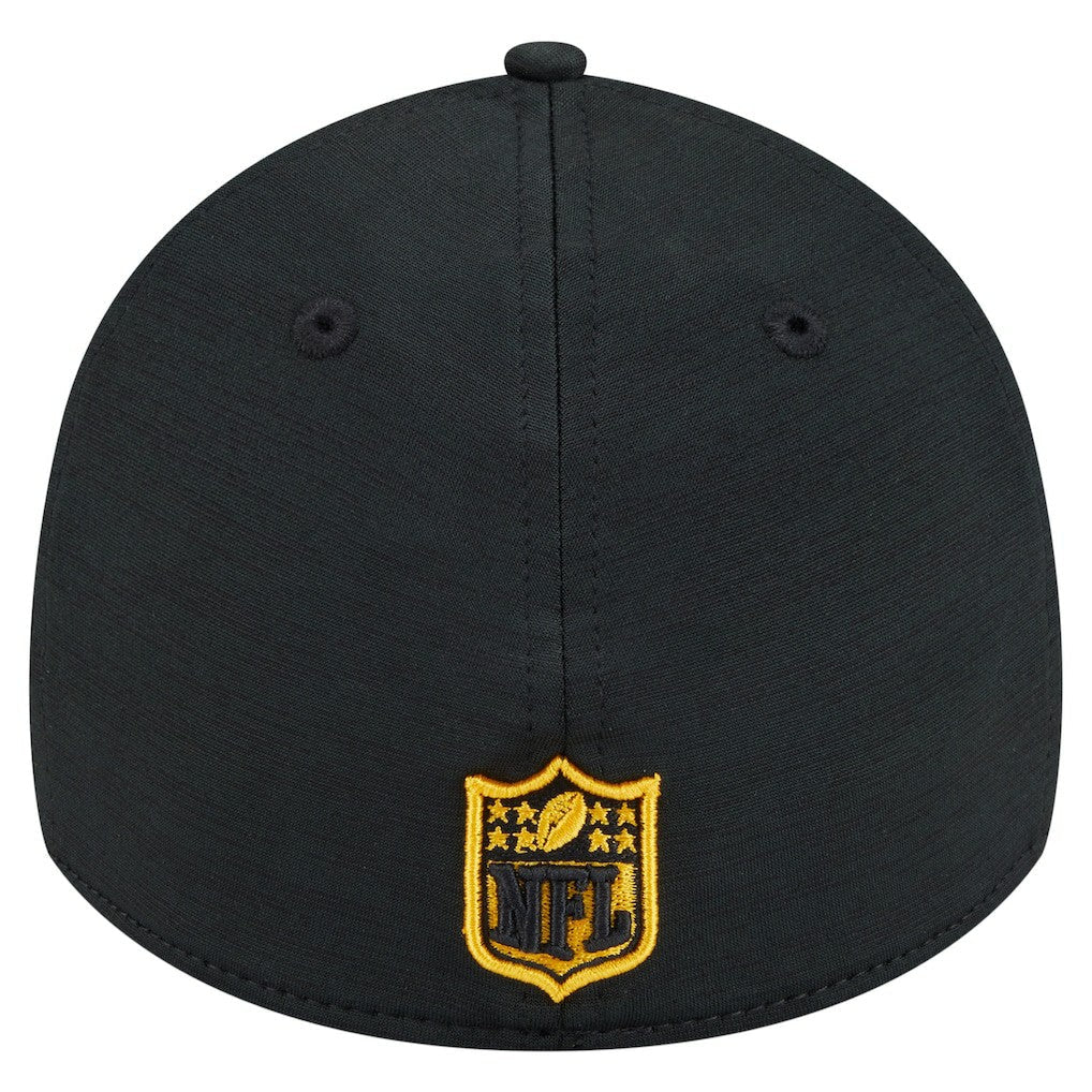 Pittsburgh Steelers New Era Stripes 39THIRTY Flex Hat - Black outlet