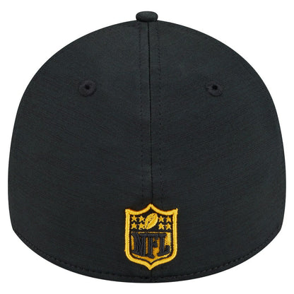 Pittsburgh Steelers New Era Stripes 39THIRTY Flex Hat - Black outlet