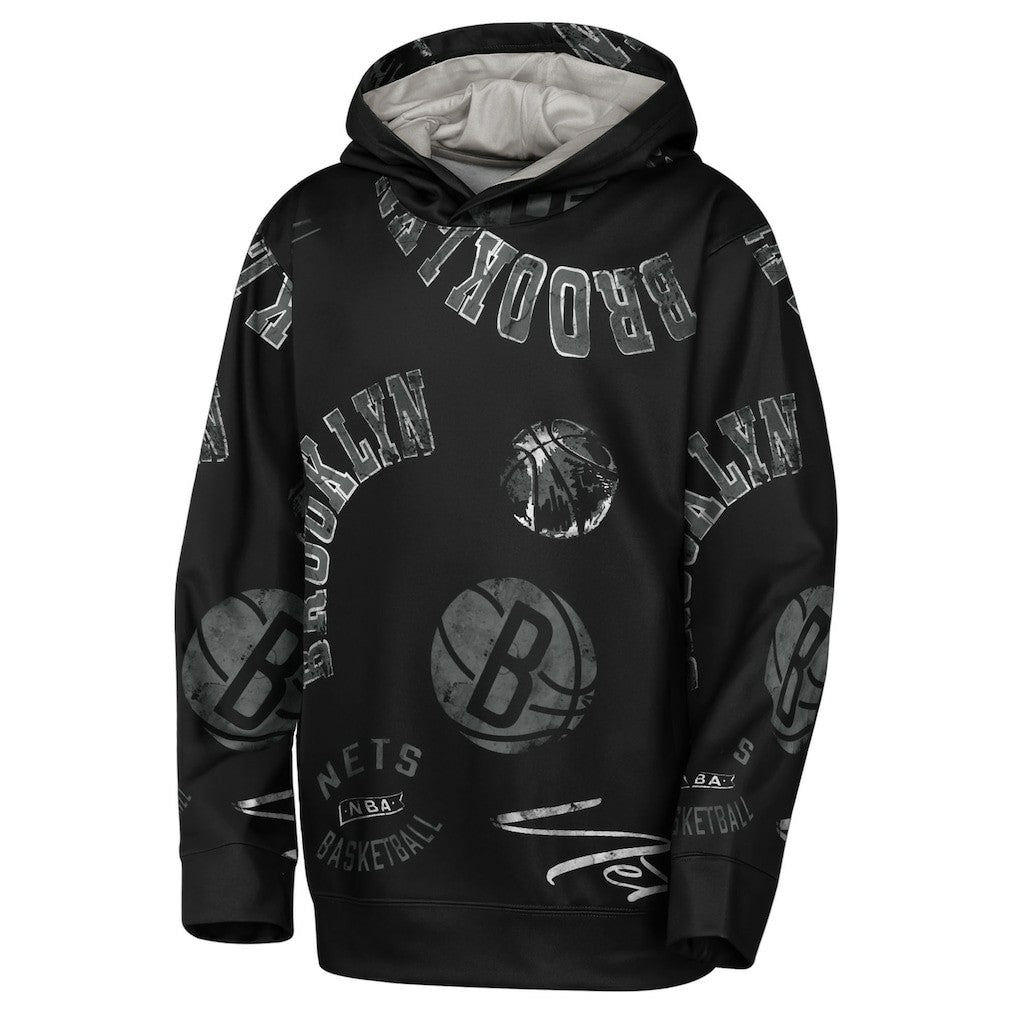 Brooklyn Nets Outerstuff Youth Moving Violation Hoodie - Black online