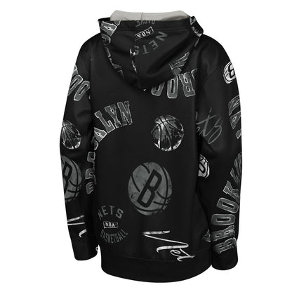 Brooklyn Nets Outerstuff Youth Moving Violation Hoodie - Black online
