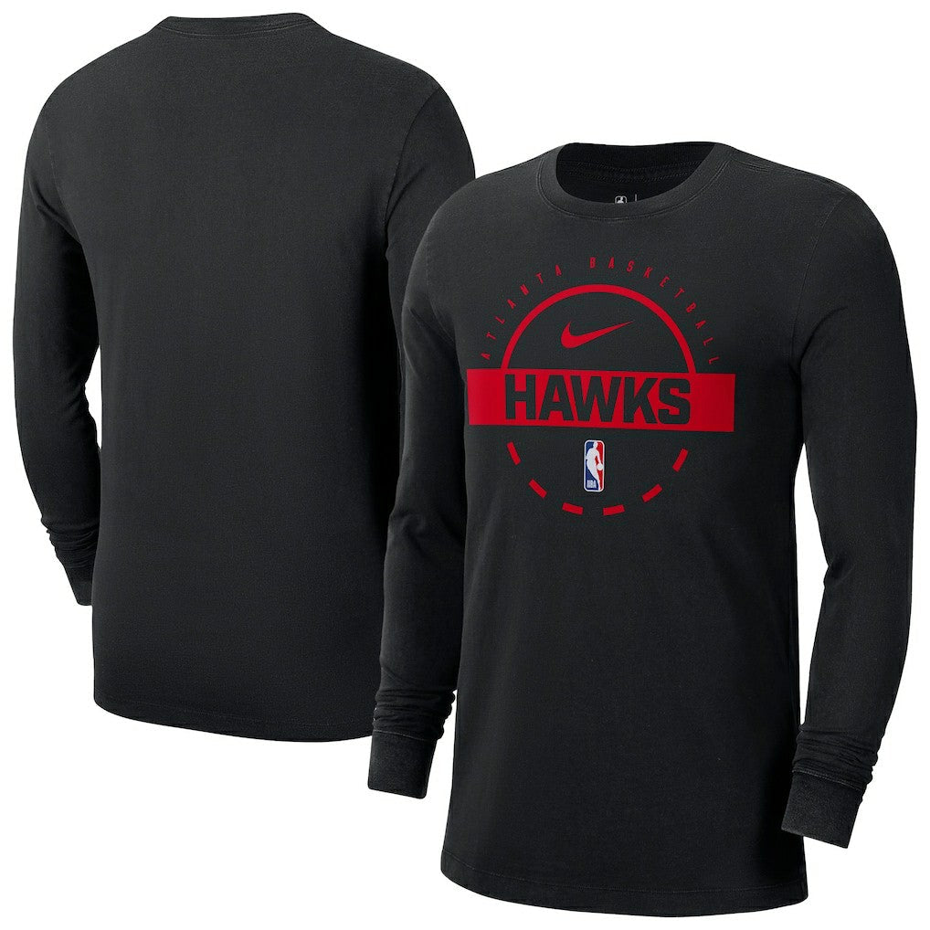Atlanta Hawks Authentic Long Sleeve Practice T-Shirt - Black | Nike cheap